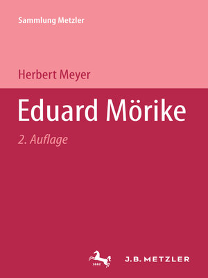 cover image of Eduard Mörike